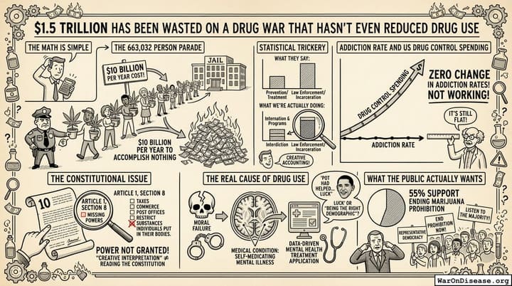 $1.5 Trillion Has Been Wasted on a Drug War that Hasn't Even Reduced Drug Use