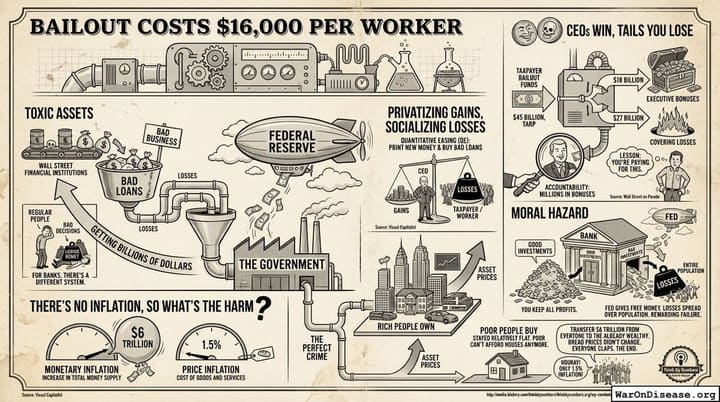 Bailout Costs $16,000 per Worker