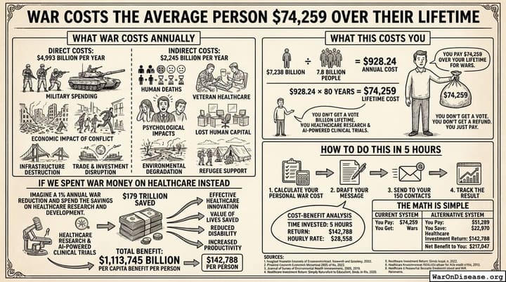 War Costs the Average Person $74,259 Over Their Lifetime
