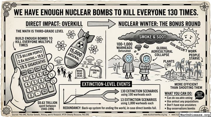 We Have Enough Nuclear Bombs to Kill EVERYONE 130 Times