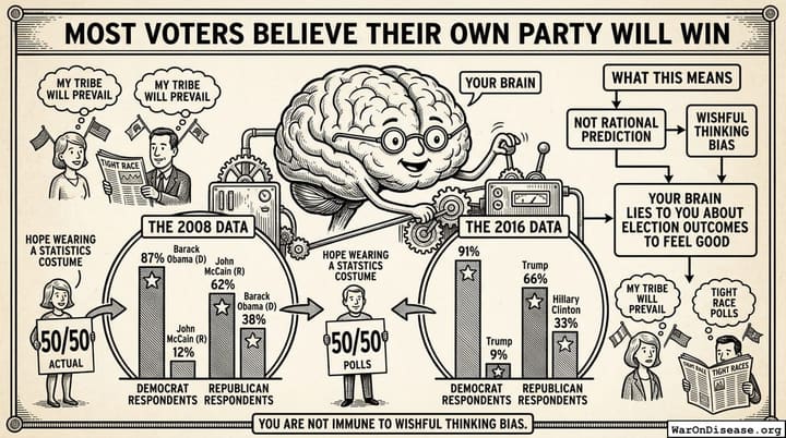 Most Voters Believe Their Own Party Will Win