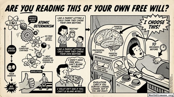 Are You Reading this of Your Own Free Will?
