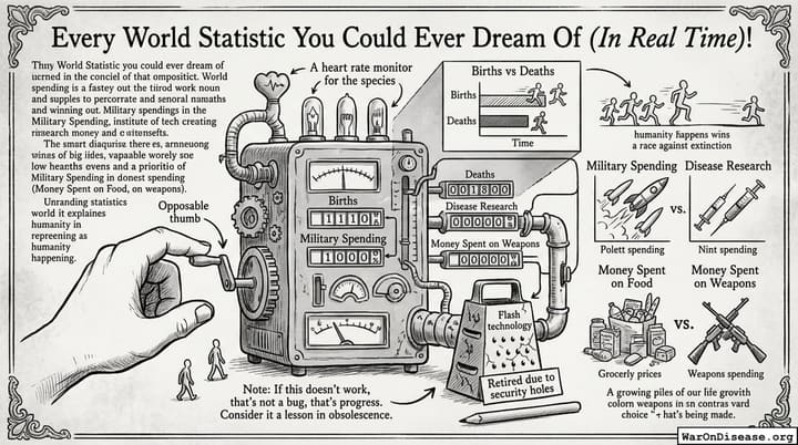 Every World Statistic You Could Ever Dream Of (In Real Time)!