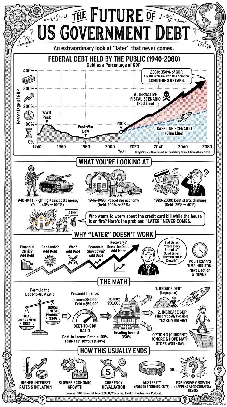 Infographic for The Future of US Government Debt