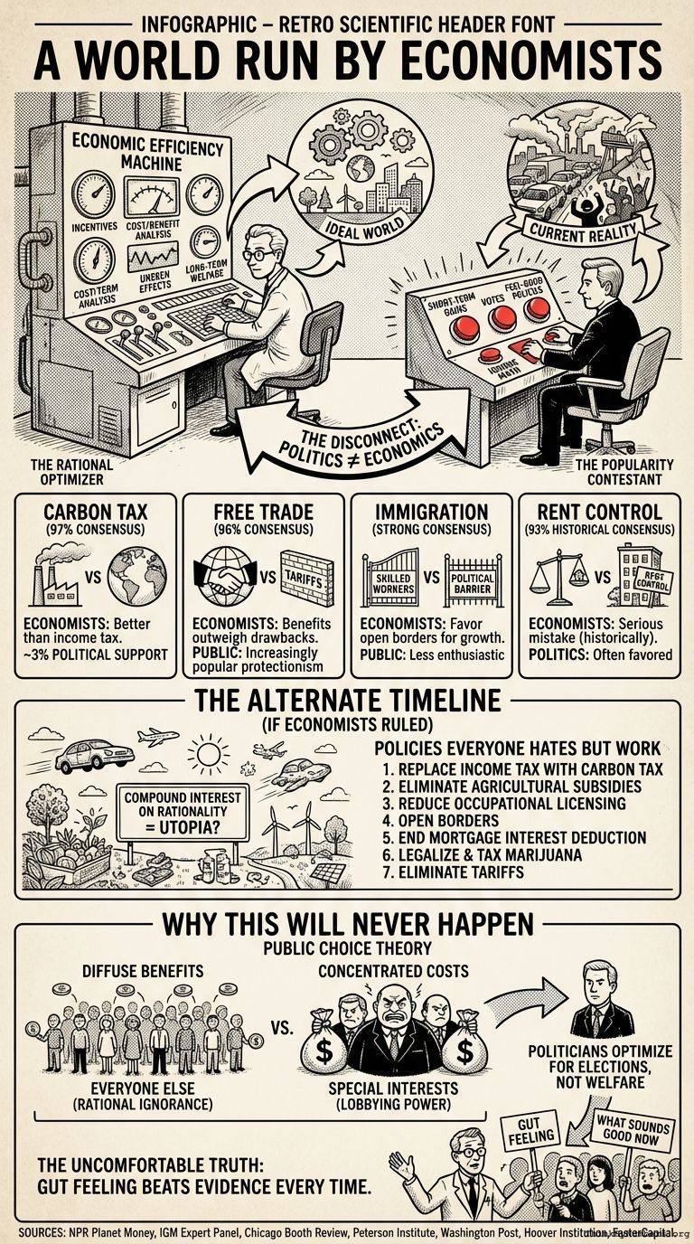 Infographic for A World Run By Economists
