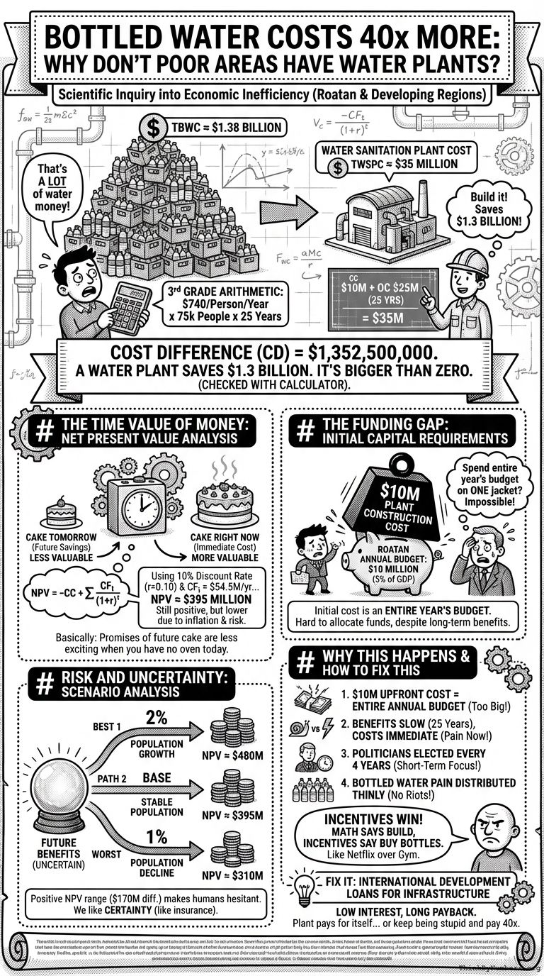 Infographic for Bottled Water Costs 40x More: Why Don't Poor Areas Have Water Plants?