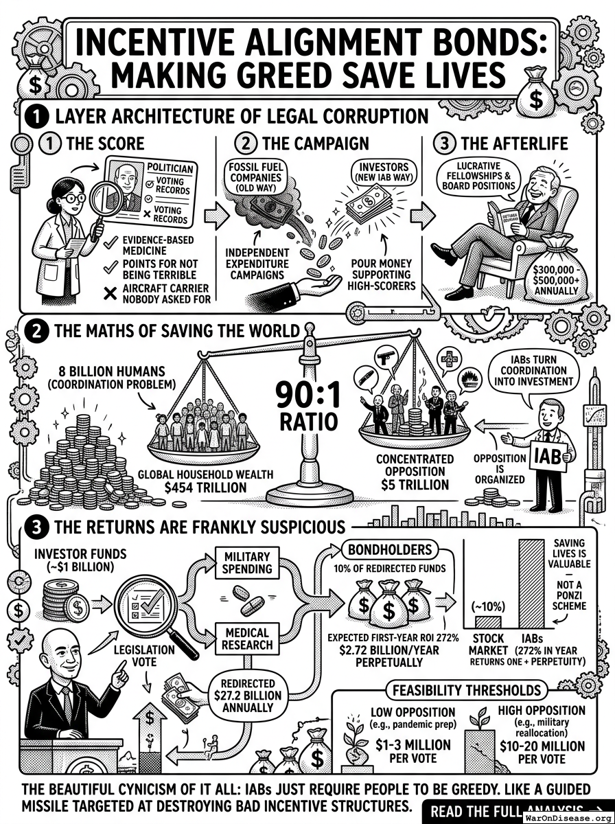 Infographic for Incentive Alignment Bonds: Making Greed Save Lives