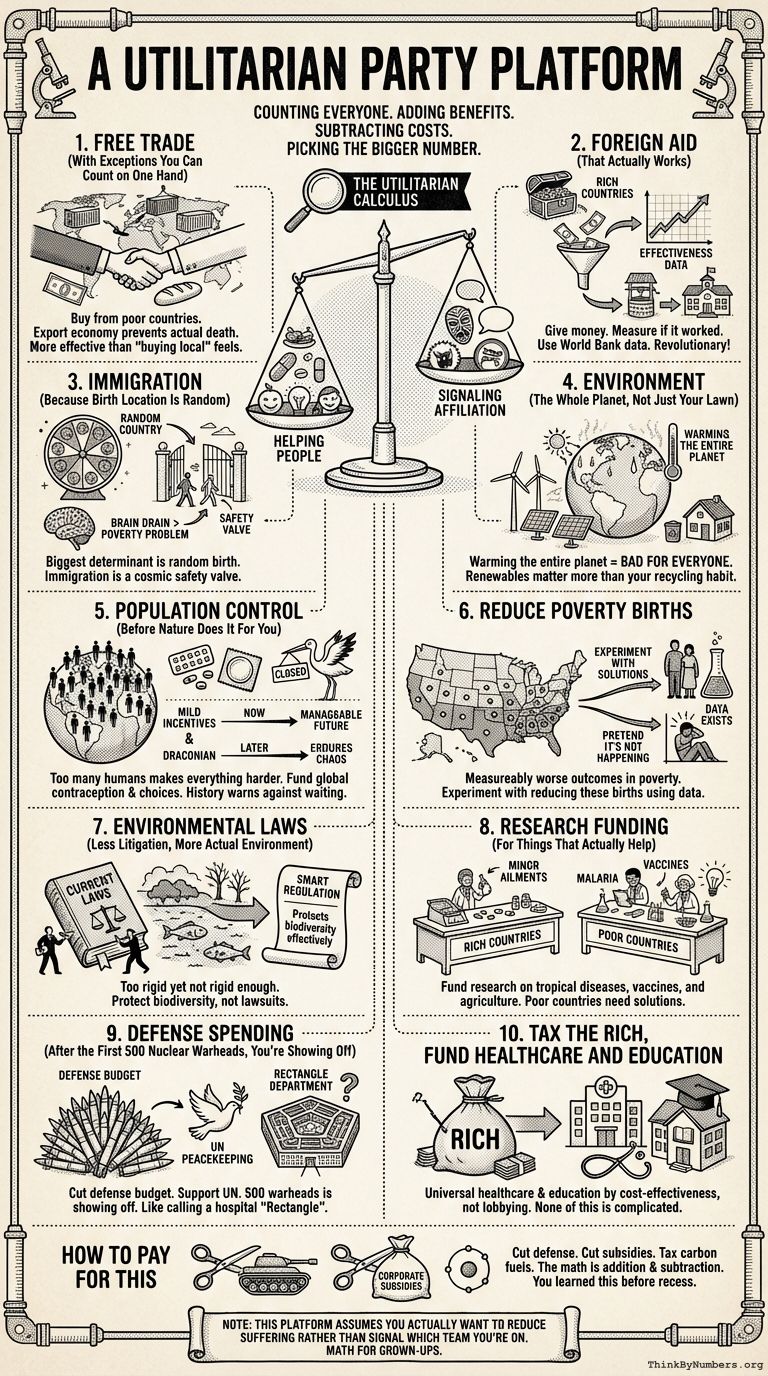Infographic for A Utilitarian Party Platform
