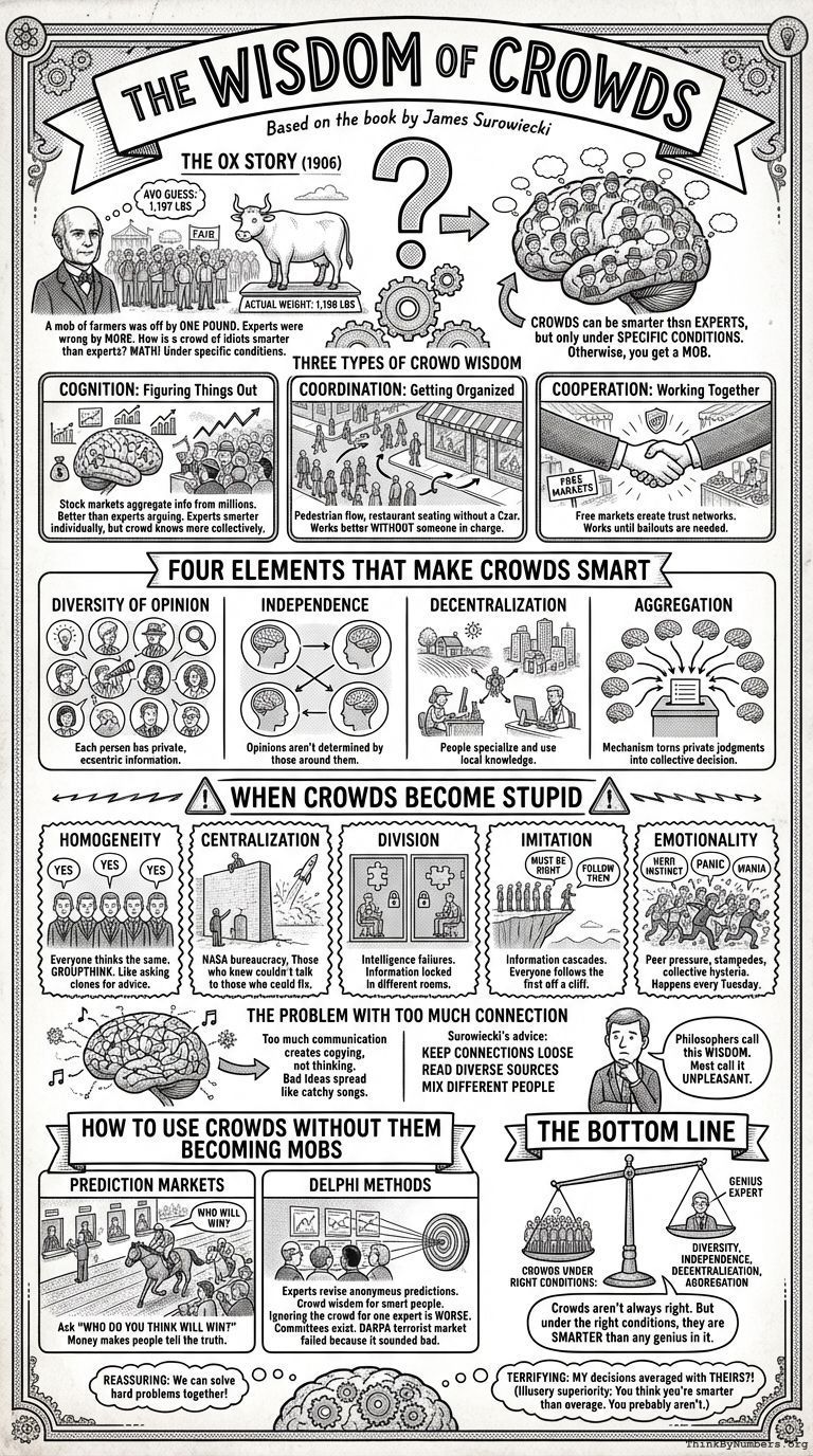 Infographic for The Wisdom of Crowds