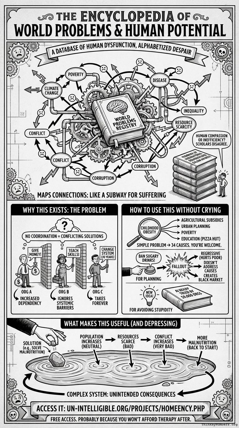 Infographic for The Encyclopedia of World Problems and Human Potential