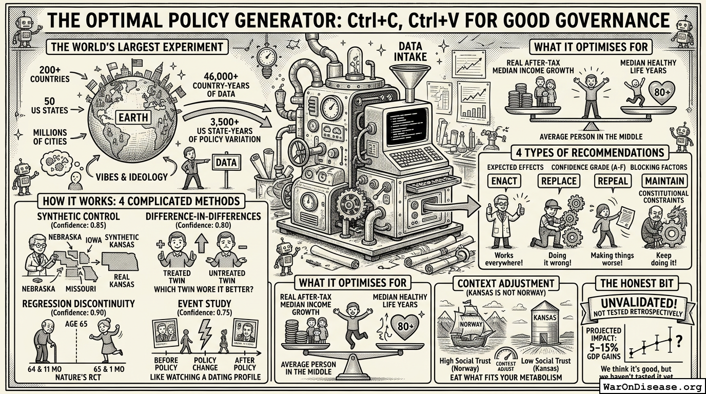 The Optimal Policy Generator: Ctrl+C, Ctrl+V for Good Governance