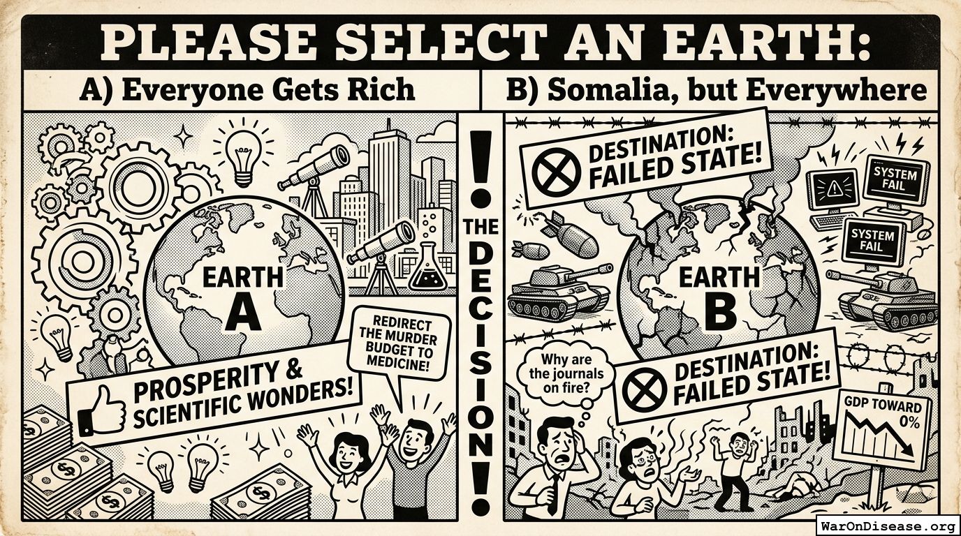 Please Select an Earth: A) Everyone Gets Rich B) Somalia, but Everywhere