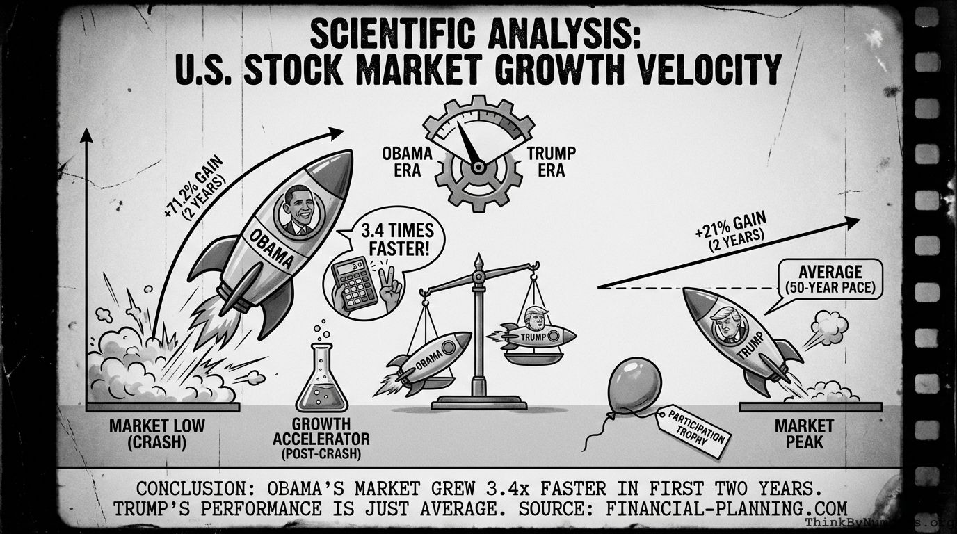 US Stock Market Grew 3 Times Faster Under Obama Than Trump