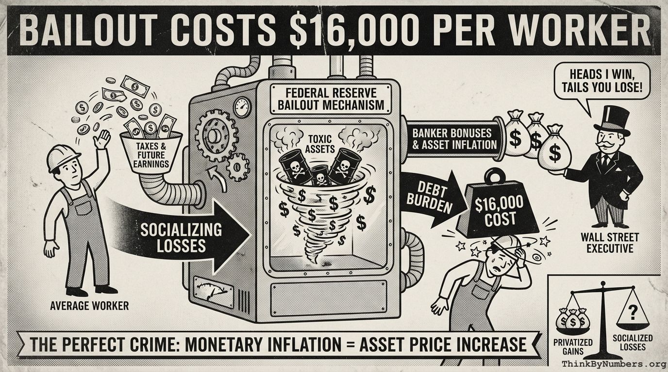 Bailout Costs $16,000 per Worker