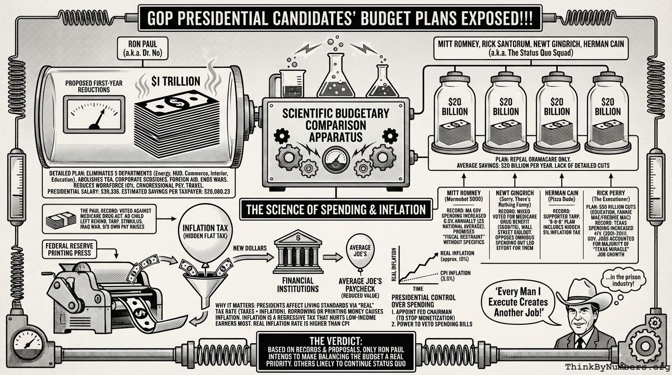 GOP Presidential Candidates' Budget Plans EXPOSED!!!