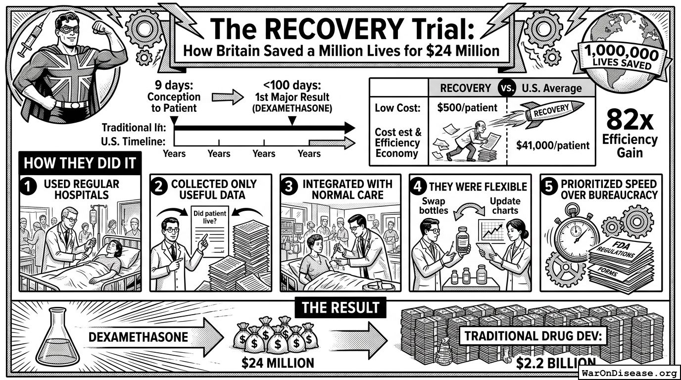 The RECOVERY Trial: How Britain Saved a Million Lives for $24 Million