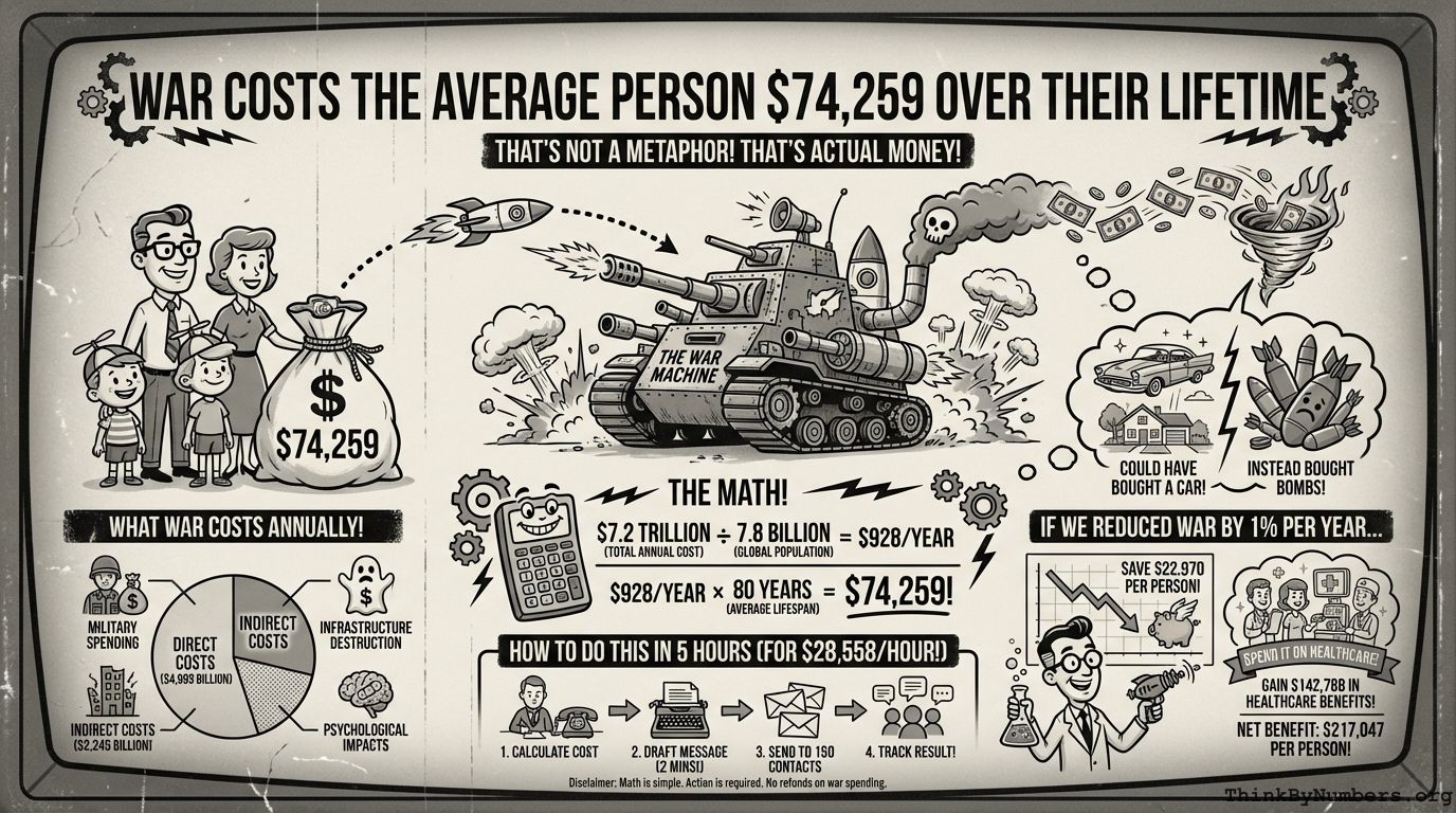 War Costs the Average Person $74,259 Over Their Lifetime