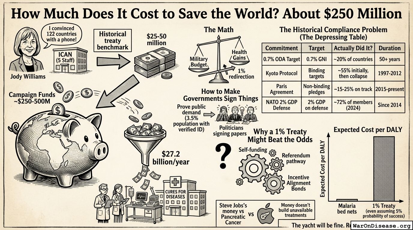 How Much Does It Cost to Save the World? About $250 Million