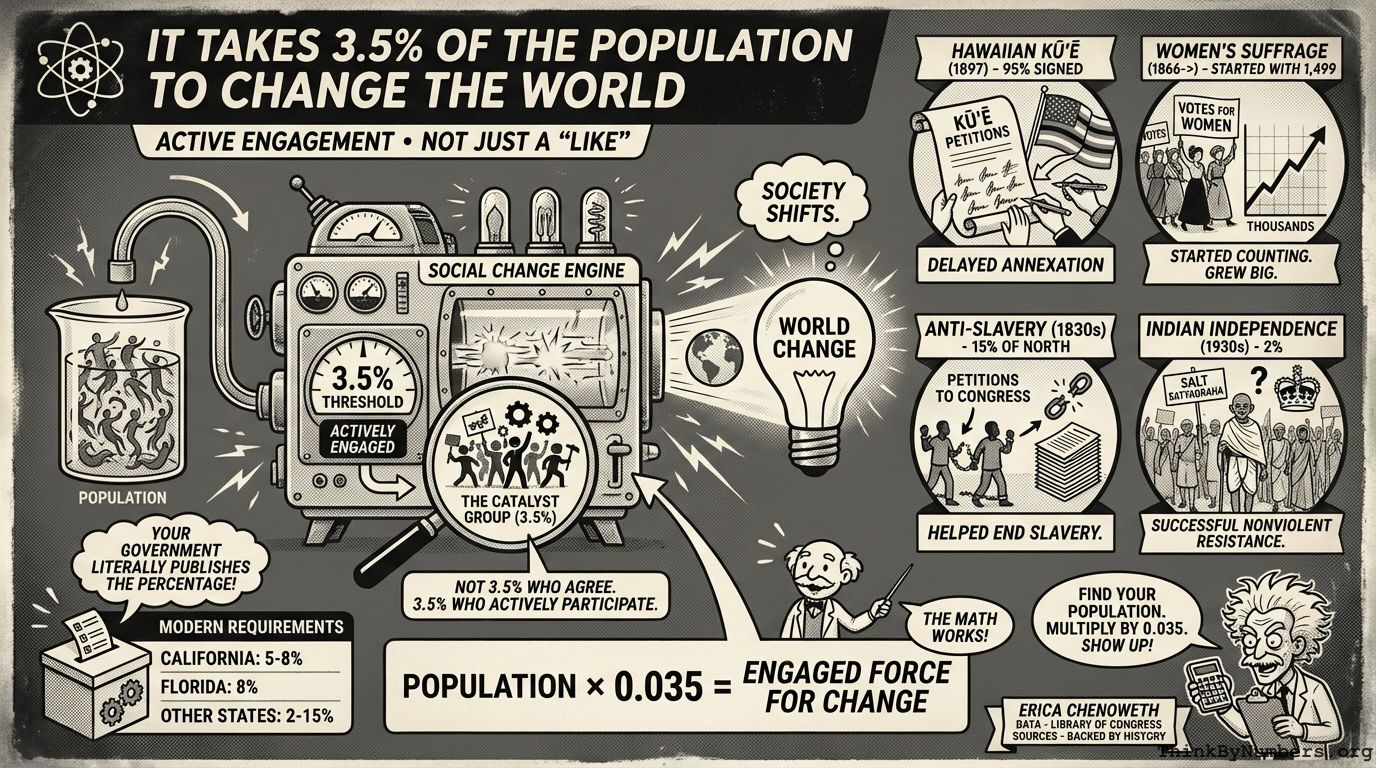 It Takes 3.5% of the Population to Change the World