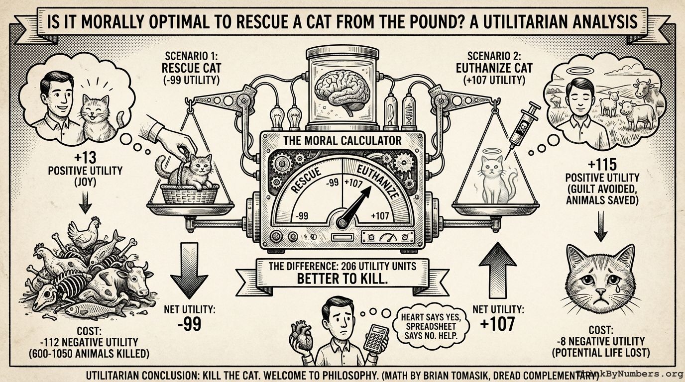 Is it morally optimal to rescue a cat from the pound?